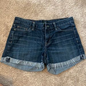 j crew denim short sz6